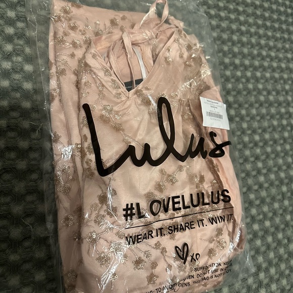 Lulus Blissful Blossoms Blush Pink Sequin Backless Maxi Dress - Picture 5 of 7